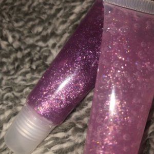 purple flower lip gloss